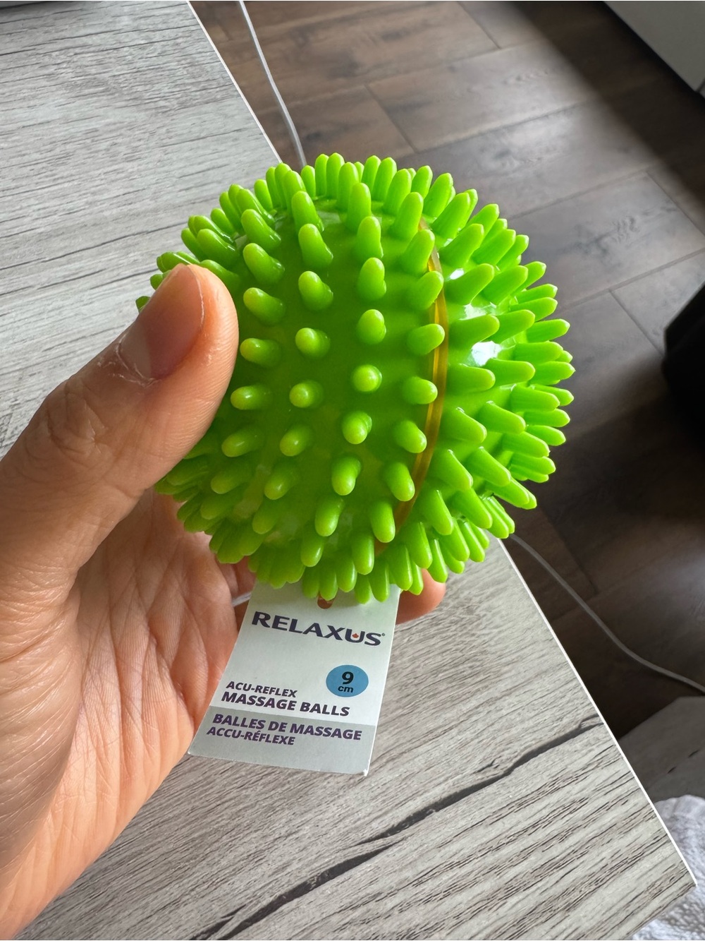 Relaxus Spiky Acu-Reflex Massage Ball - Lime Green